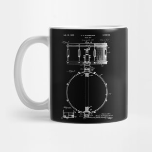 Drum Player Gift Vintage Patent Image Mug